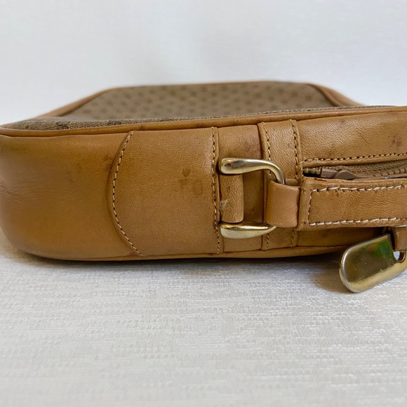 Authentic Gucci Crossbody Shoulder Bag - Vintage - PVC & Leather - Micro GG - Picture 4 of 13